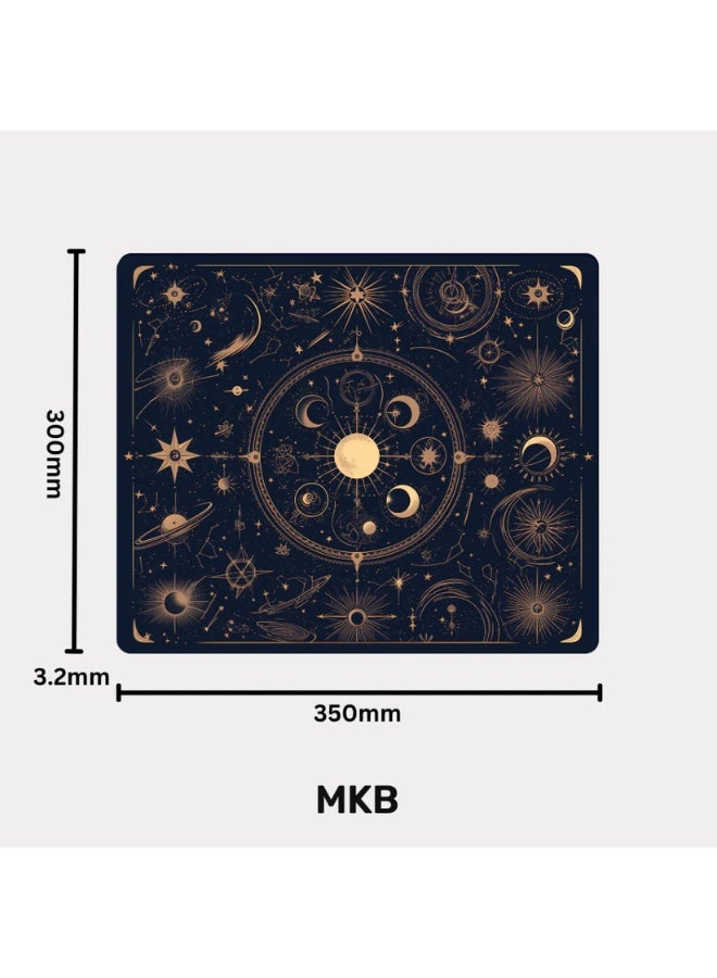 ام كي بي لوحة فأرة زجاجية MKB Kasumi Moonlight – سطح دقيق محفور بتقنية النقش المجهري، مقاوم لبصمات الأصابع، مع قاعدة مانعة للانزلاق (350 × 300 × 3.2 مم) - Image 2